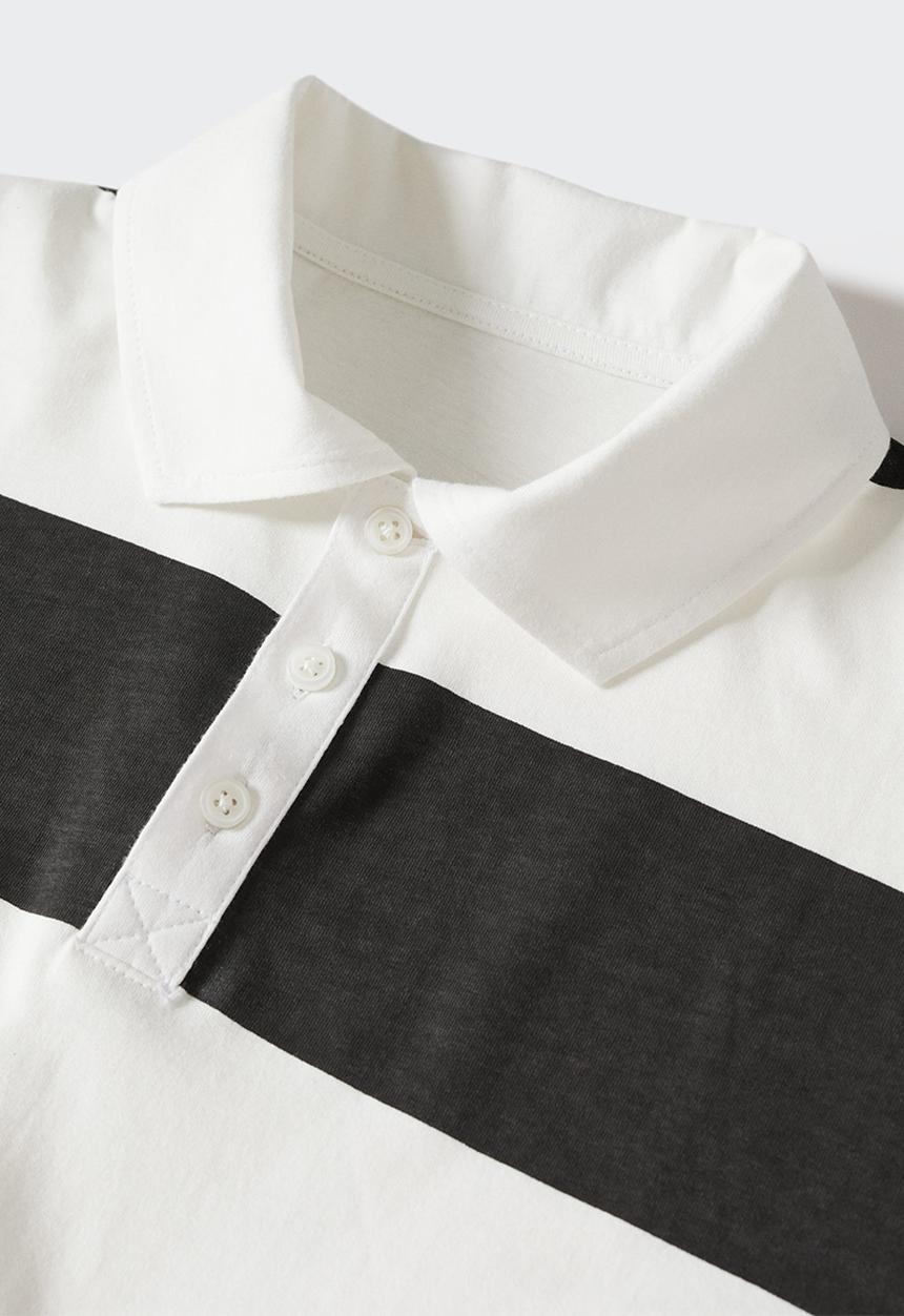 MANGO - Polo shirt  rugby - black