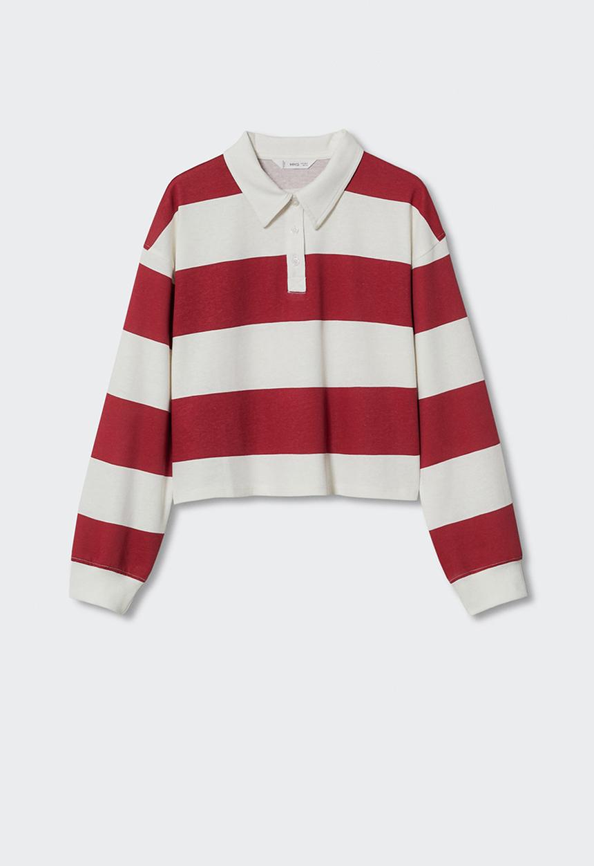 MANGO - Polo shirt rugby - red