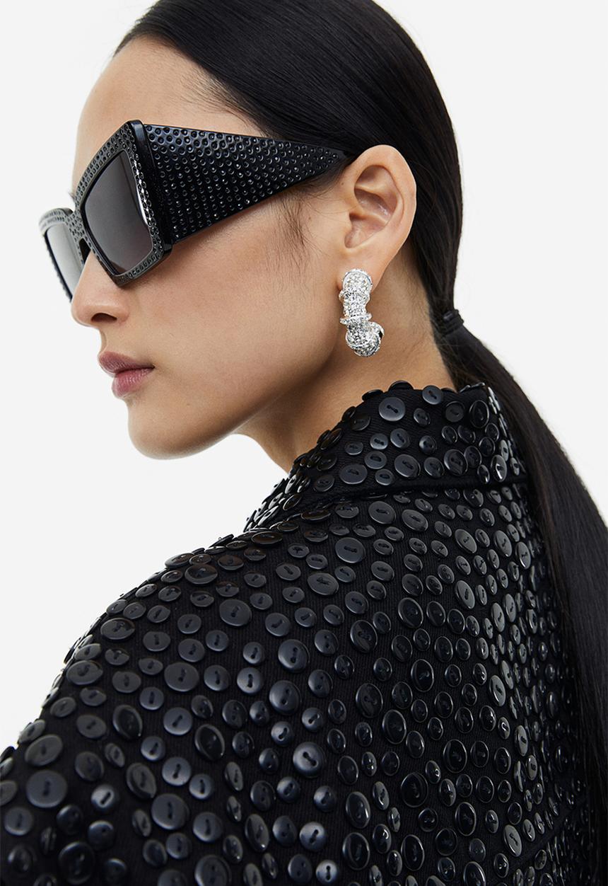 H&M - H&M Studio: Sunglasses with storage pouch - black