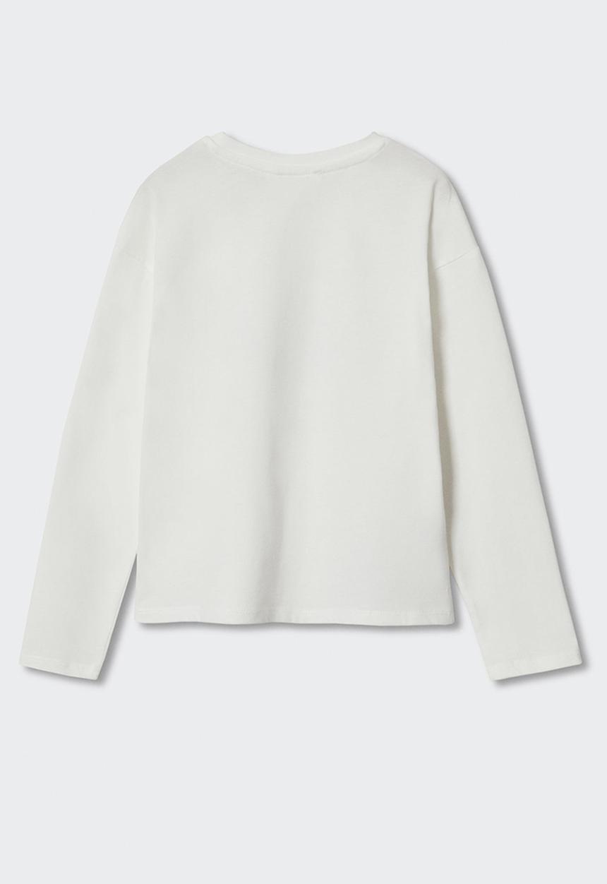 MANGO - T-shirt erizo - white
