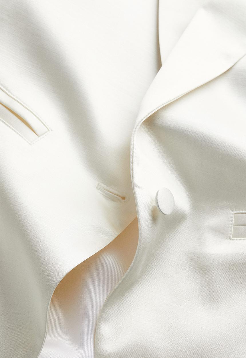 H&M - Single-breasted blazer - cream