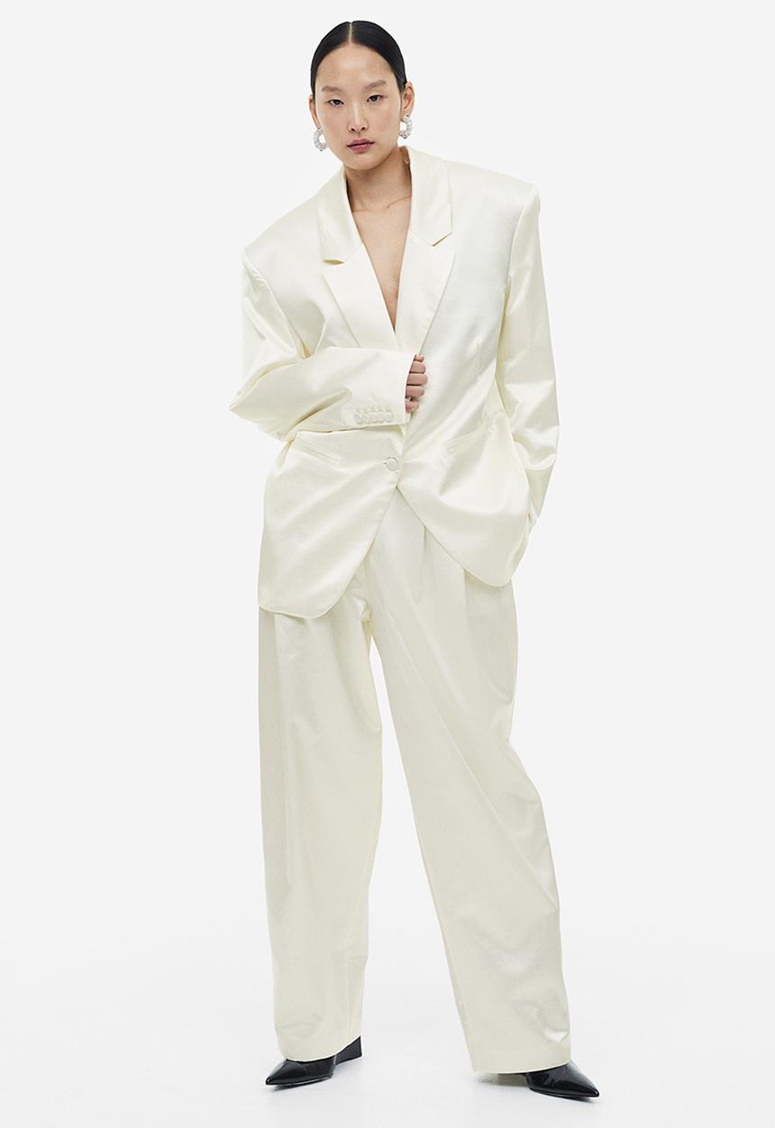 H&M - Tailored trousers - cream