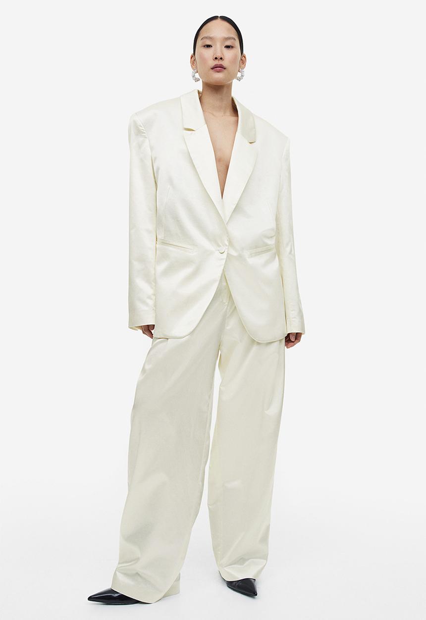 H&M - Tailored trousers - cream