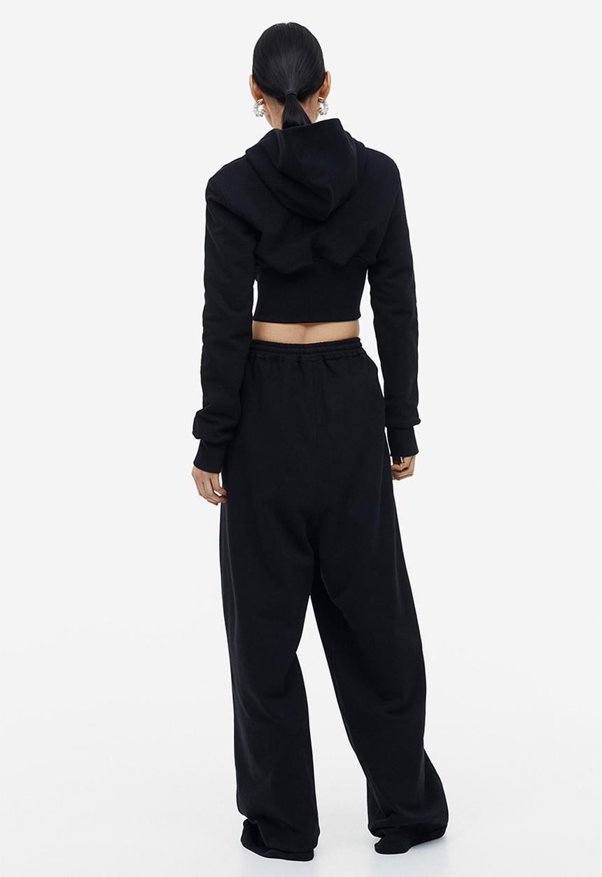 H&M - H&M Studio: Wide joggers - black