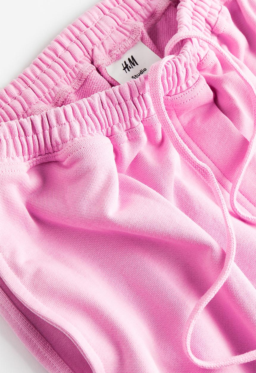 H&M - H&M Studio: Wide joggers - light pink