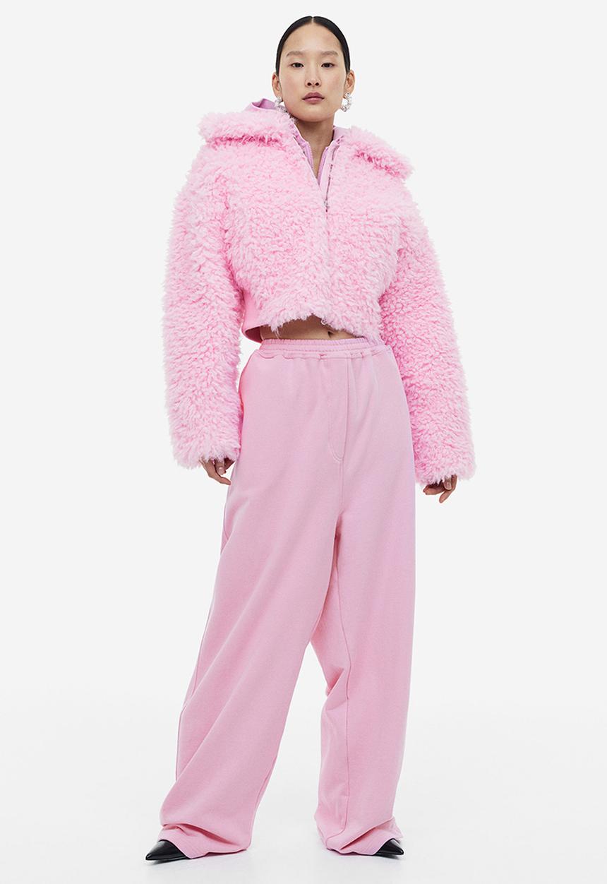 H&M - H&M Studio: Wide joggers - light pink