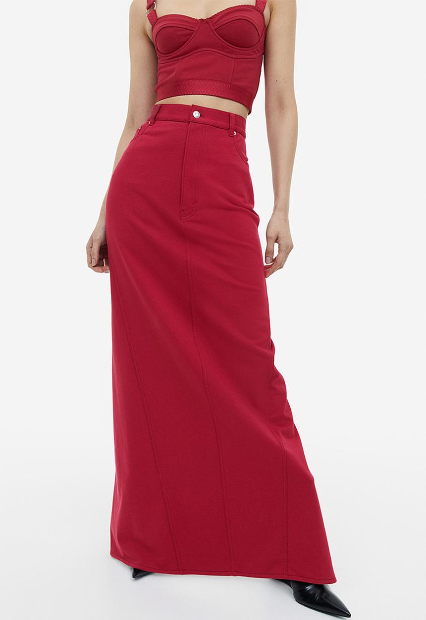 H&M - H&M Studio: Pencil skirt - dark red