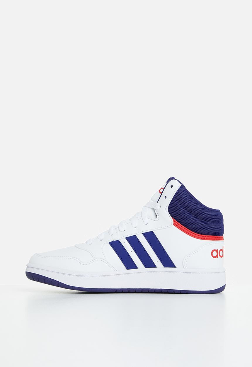 adidas Originals - Hoops mid 3.0 k - ftwr white/victory blue/better scarlet