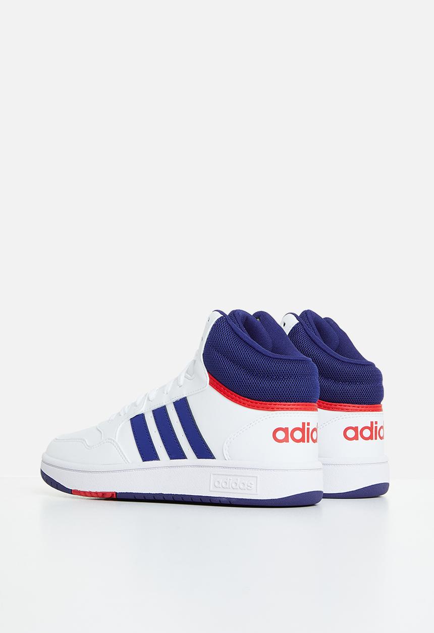 adidas Originals - Hoops mid 3.0 k - ftwr white/victory blue/better scarlet