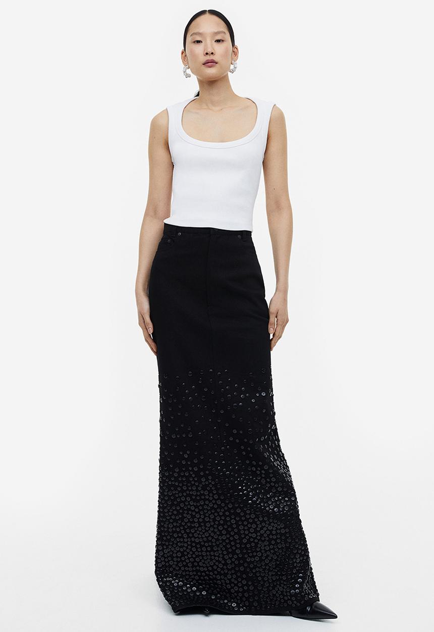 H&M - H&M Studio: Cropped vest top - white