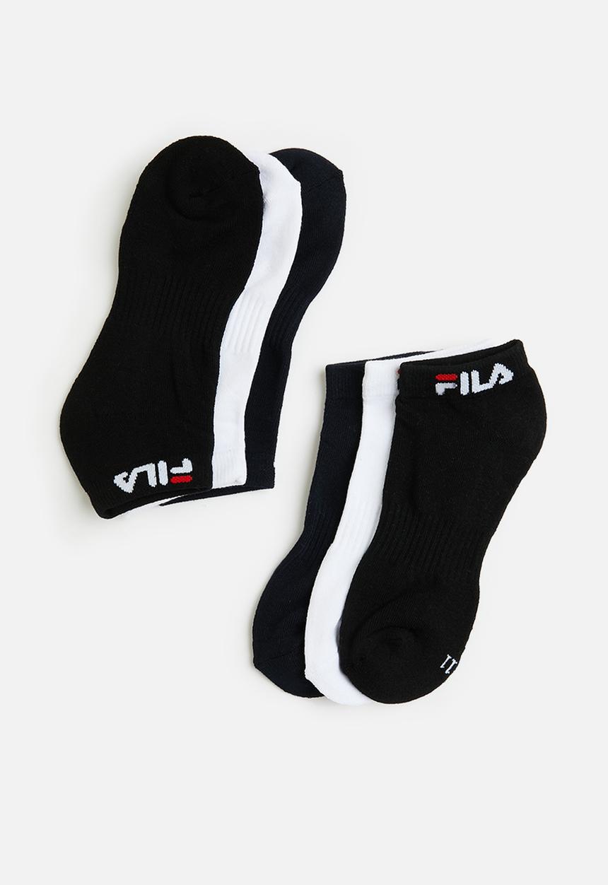 FILA - Stallone 3 pack ankle socks - peacoat/white/black