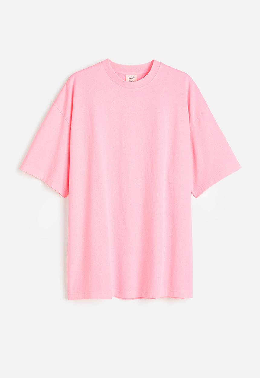 H&M - H&M Studio: Oversized t-shirt - light pink