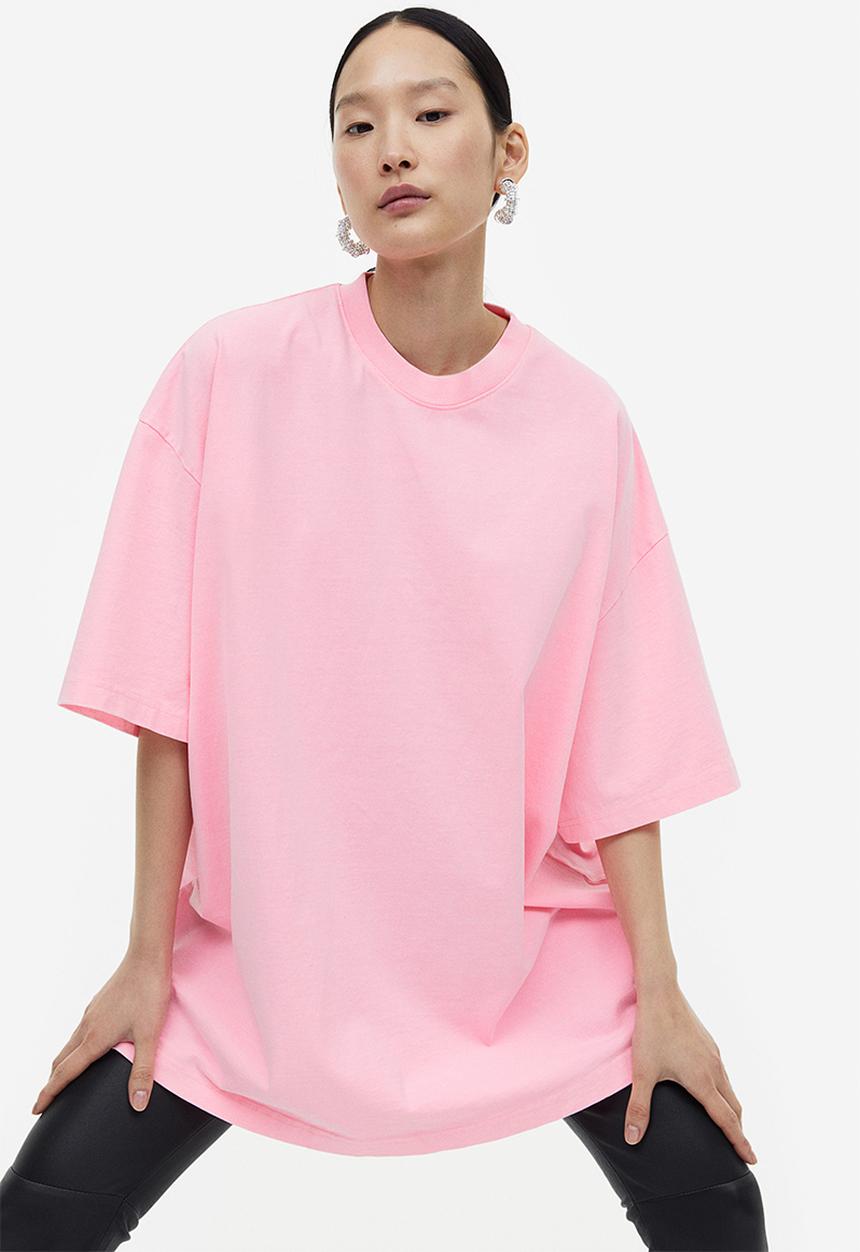H&M - H&M Studio: Oversized t-shirt - light pink
