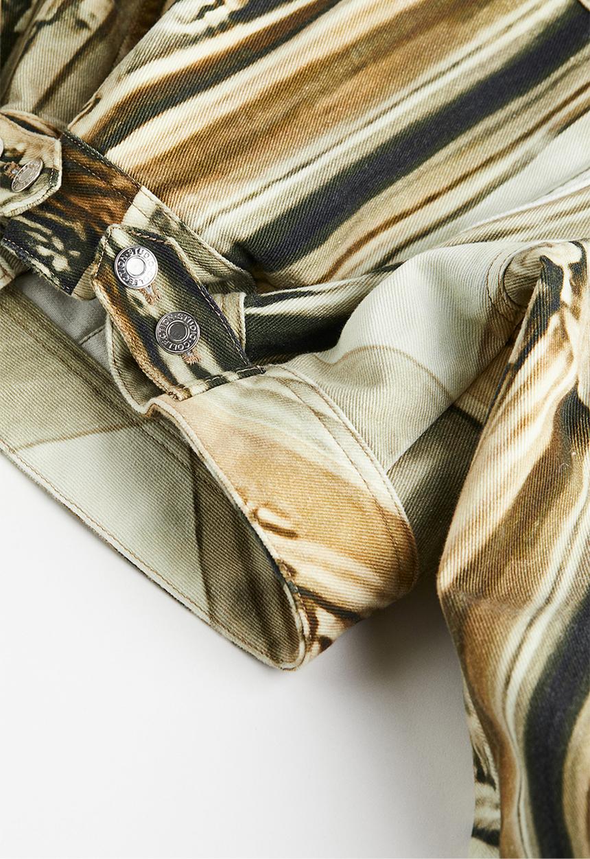 H&M - H&M Studio: Printed twill jacket - beige/patterned