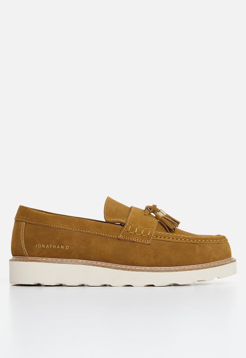 Jonathan D - J scout genuine suede loafer - camel