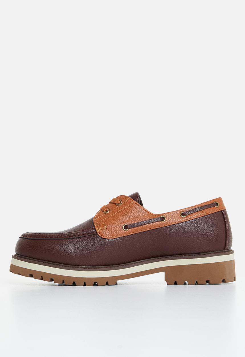 Jonathan D - J boat nubuck & pu loafer - sunrise