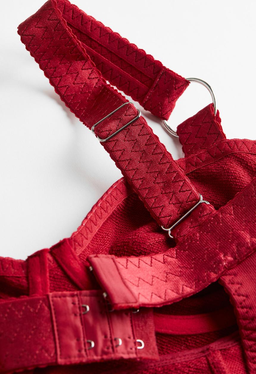 H&M - H&M Studio: Bustier top - dark red