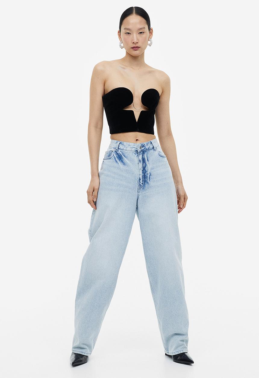 H&M - H&M Studio: Balloon fit jeans - pale denim blue
