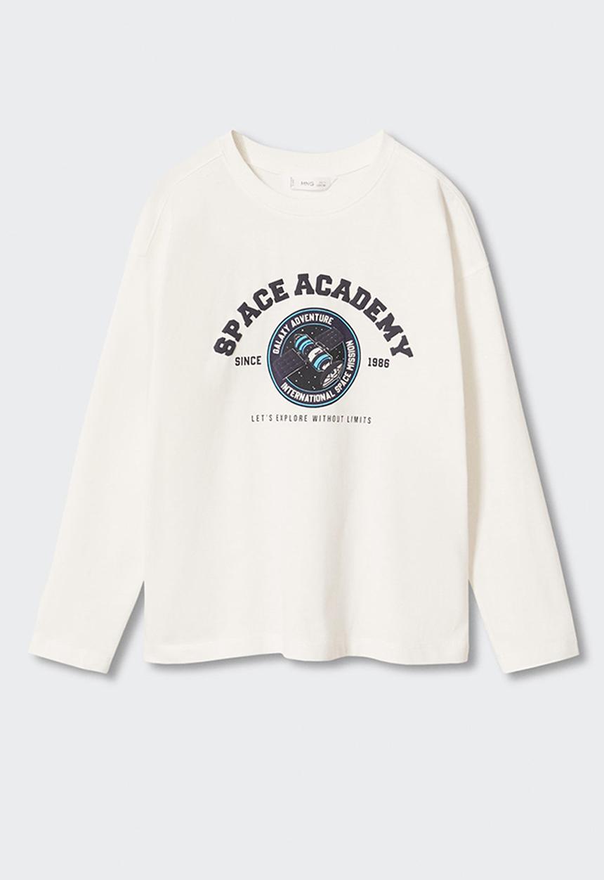 MANGO - T-shirt space - white
