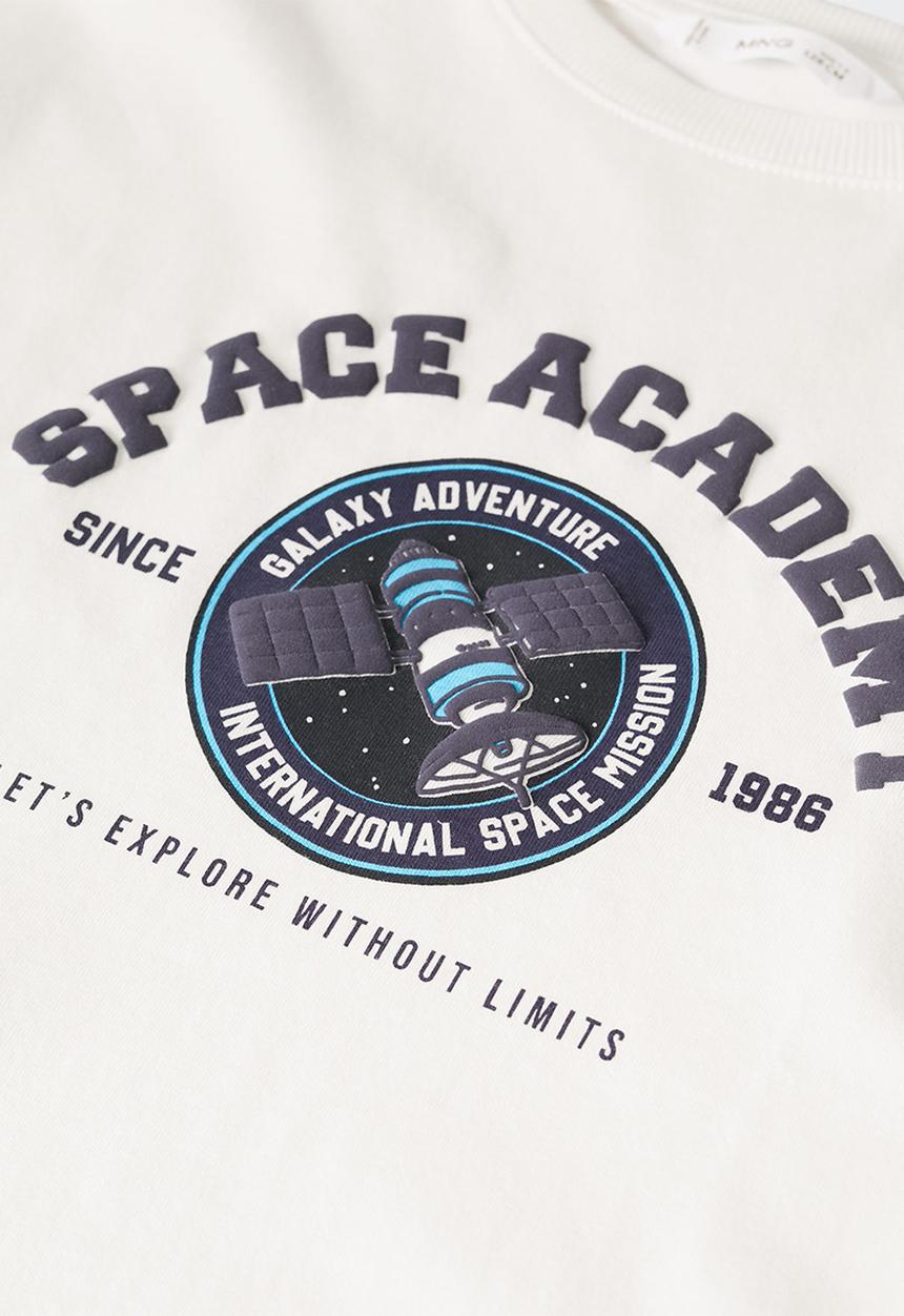 MANGO - T-shirt space - white