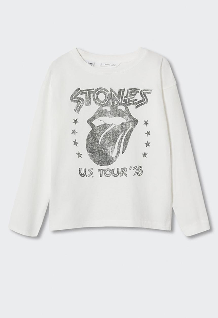 MANGO - T-shirt rolltour - white