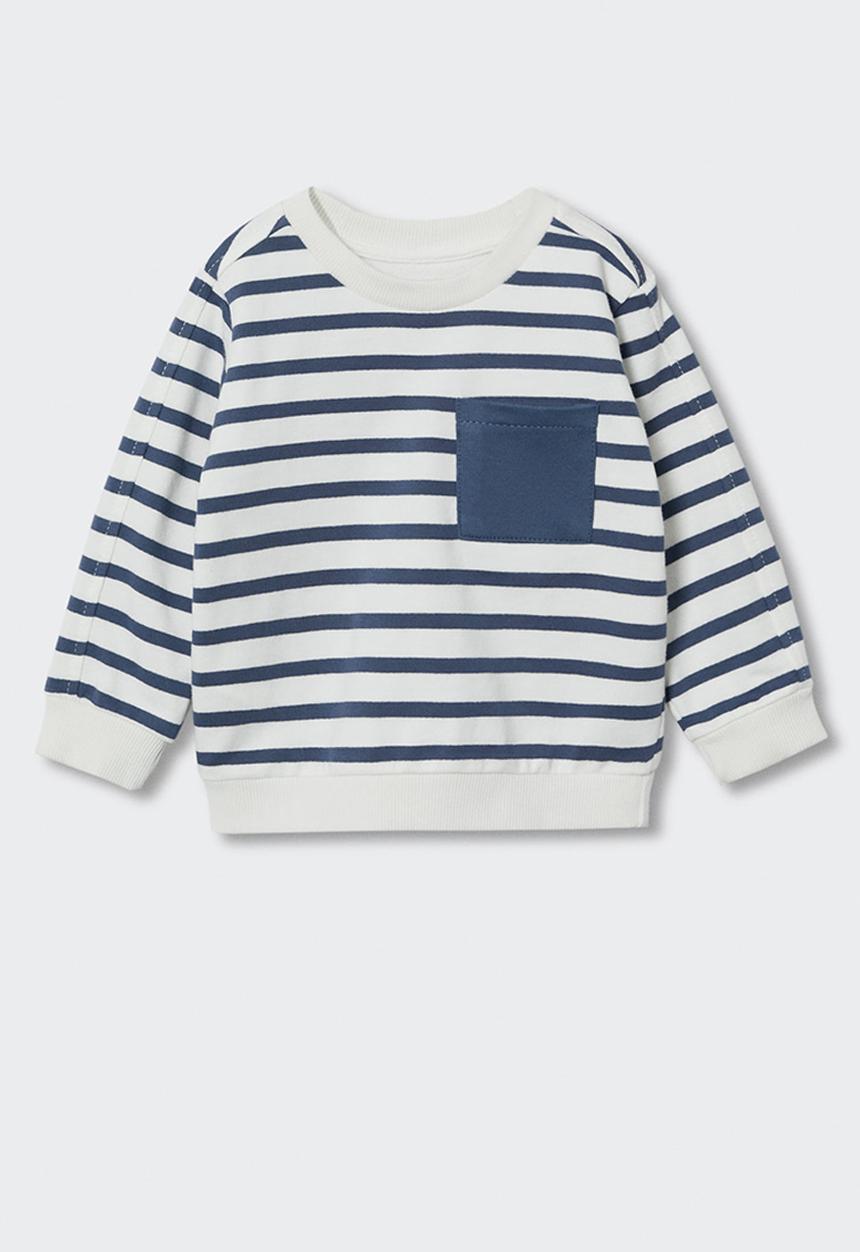 MANGO - Sweatshirt rayas3 - white