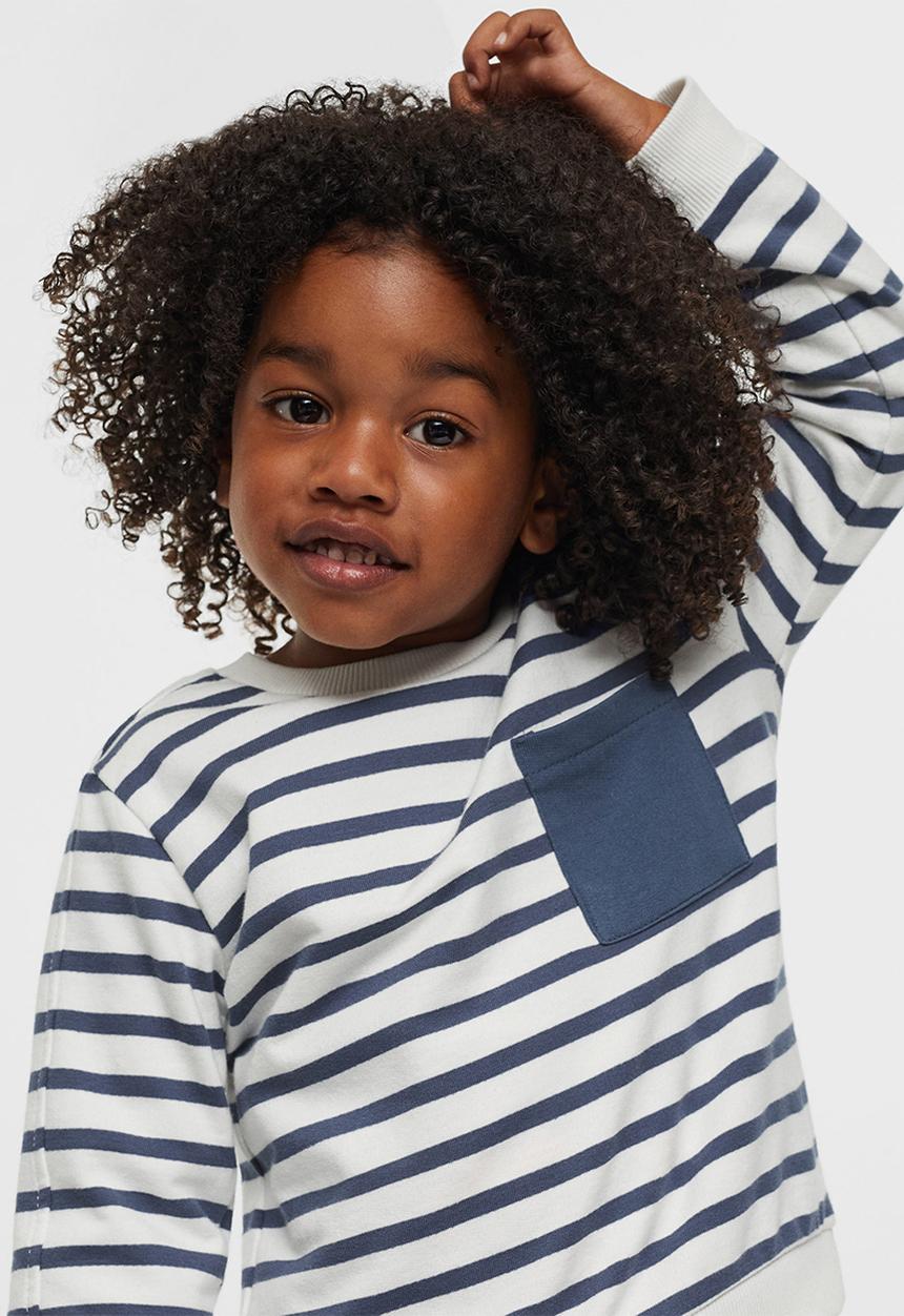 MANGO - Sweatshirt rayas3 - white