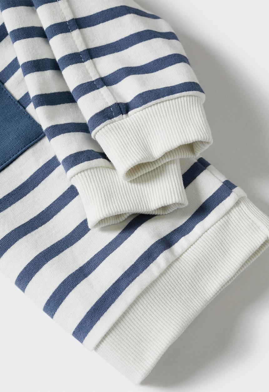 MANGO - Sweatshirt rayas3 - white