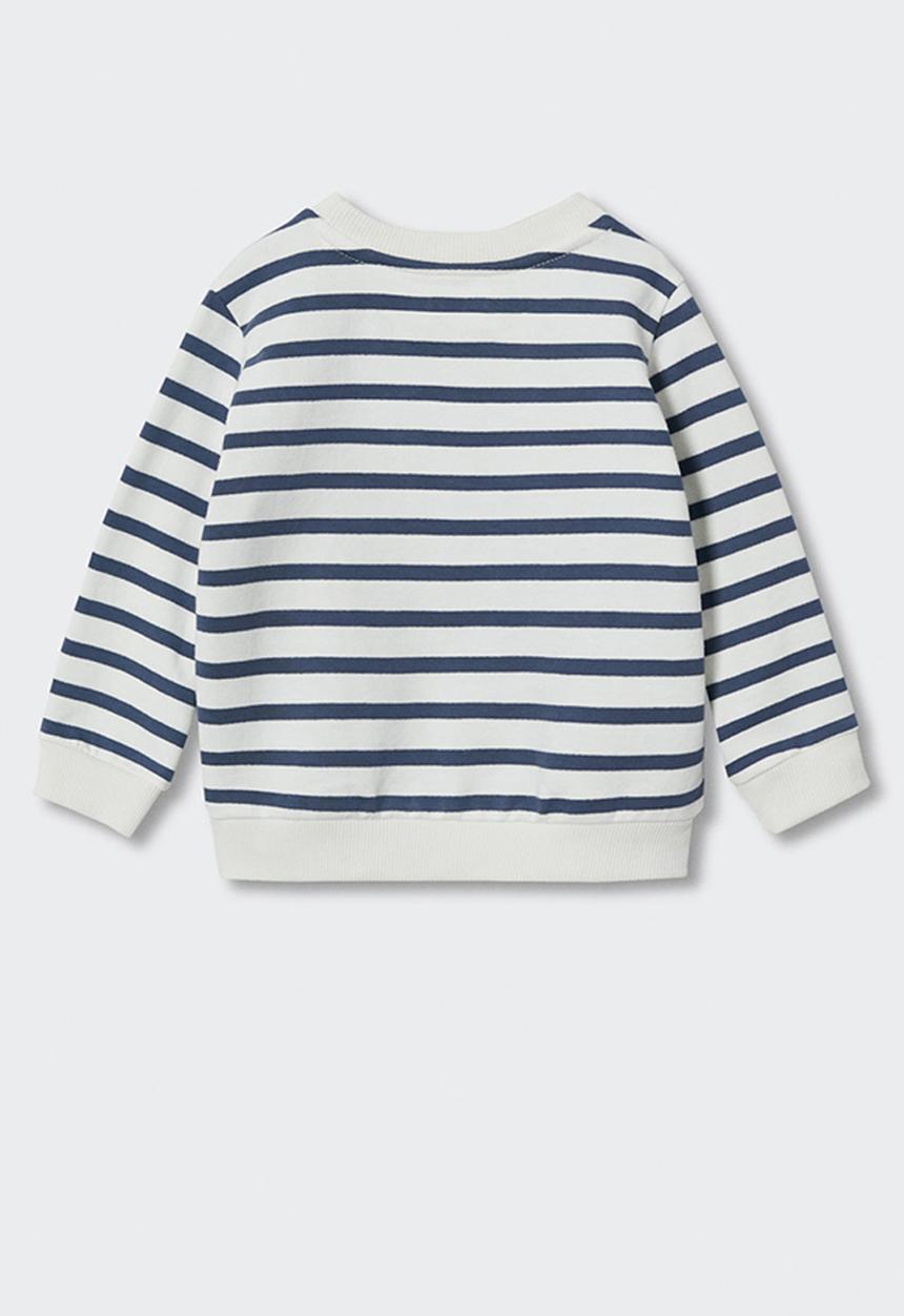 MANGO - Sweatshirt rayas3 - white