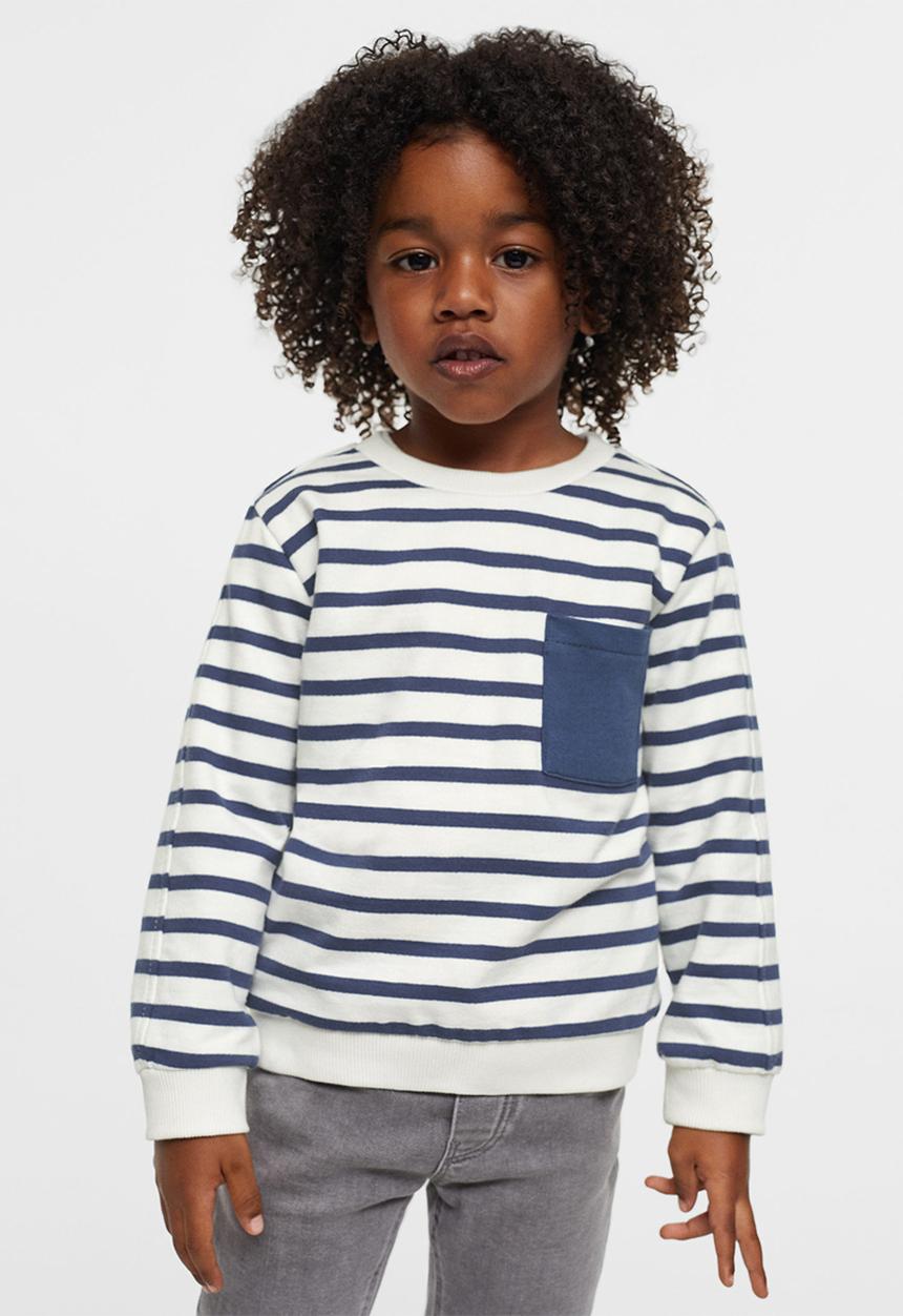 MANGO - Sweatshirt rayas3 - white