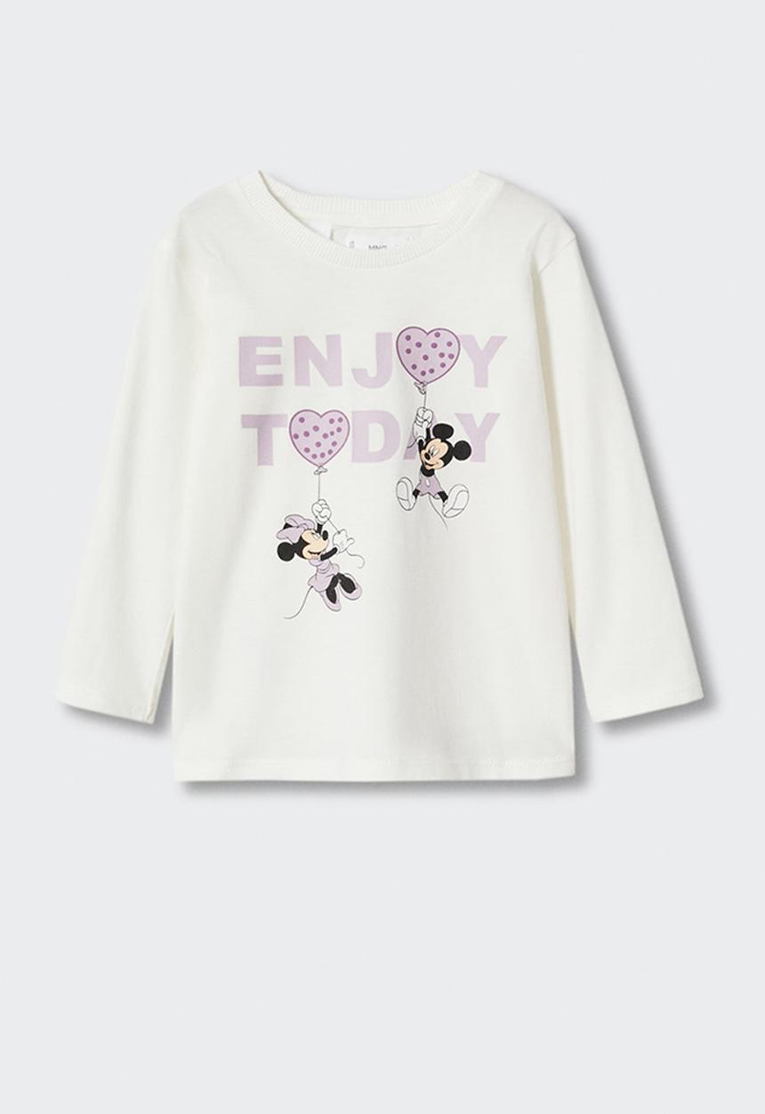 MANGO - T-shirt  menjoy - white
