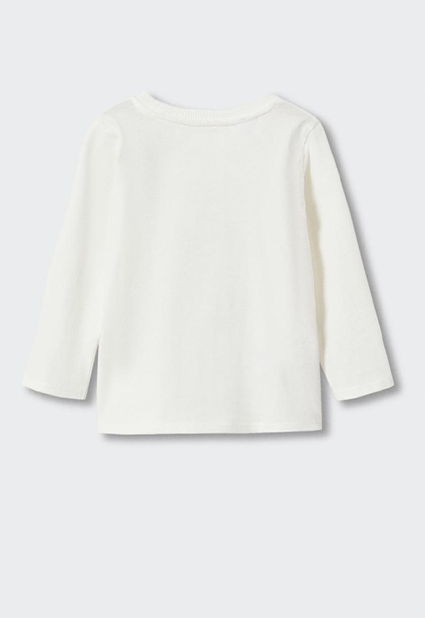 MANGO - T-shirt  menjoy - white