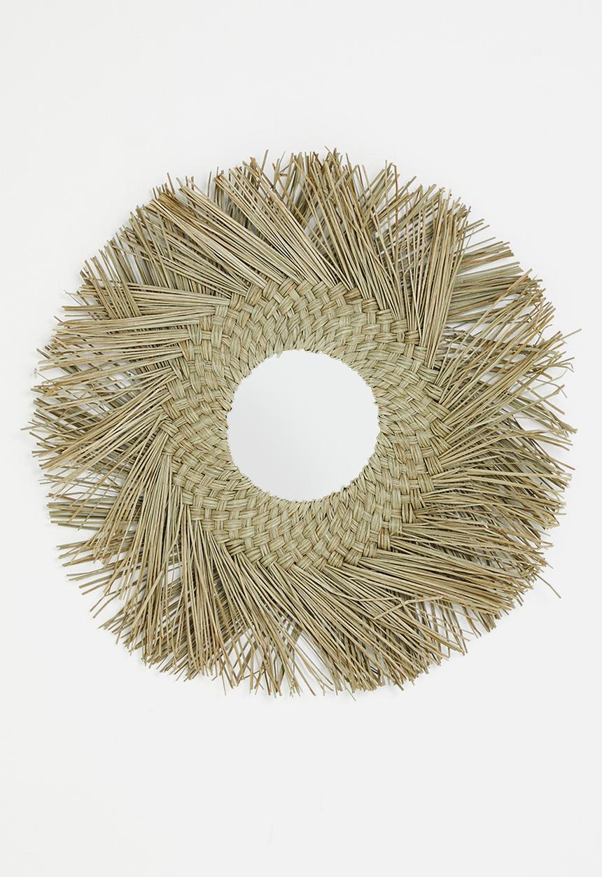 H&S - Mendong round mirror - natural
