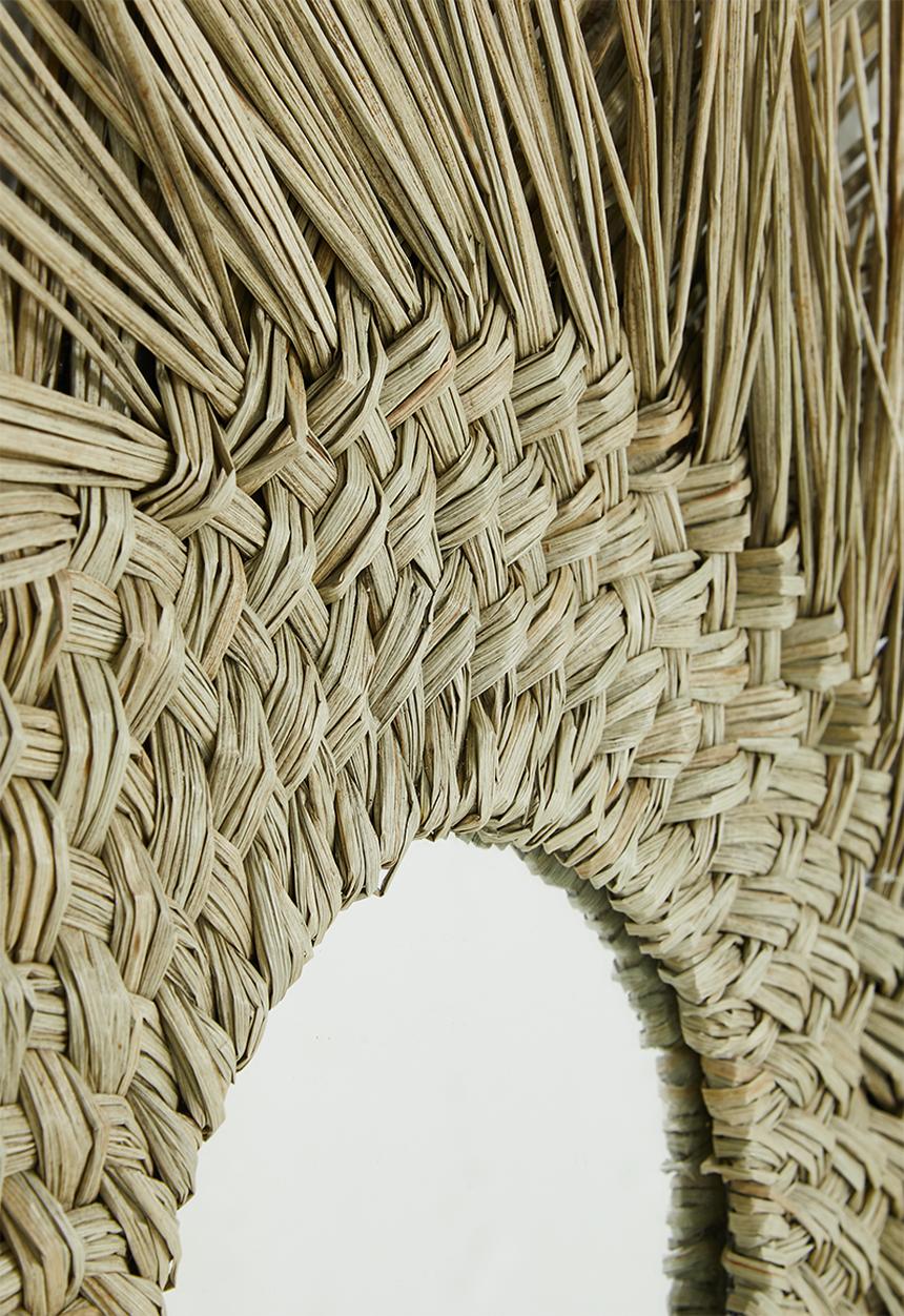 H&S - Mendong round mirror - natural
