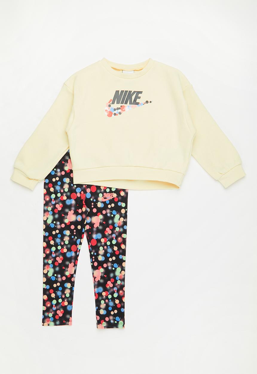 Nike - Nkg crew and legging set - black & yellow
