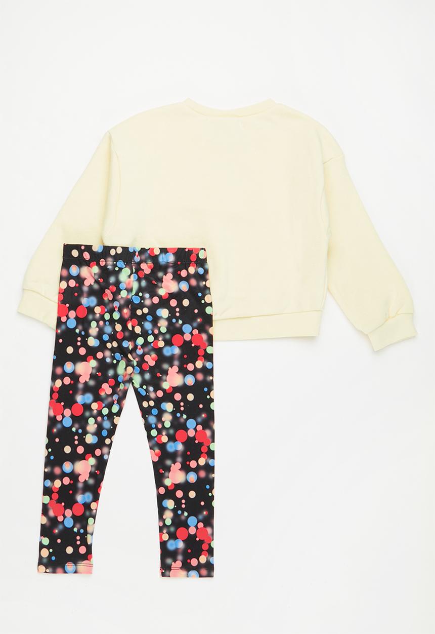 Nike - Nkg crew and legging set - black & yellow