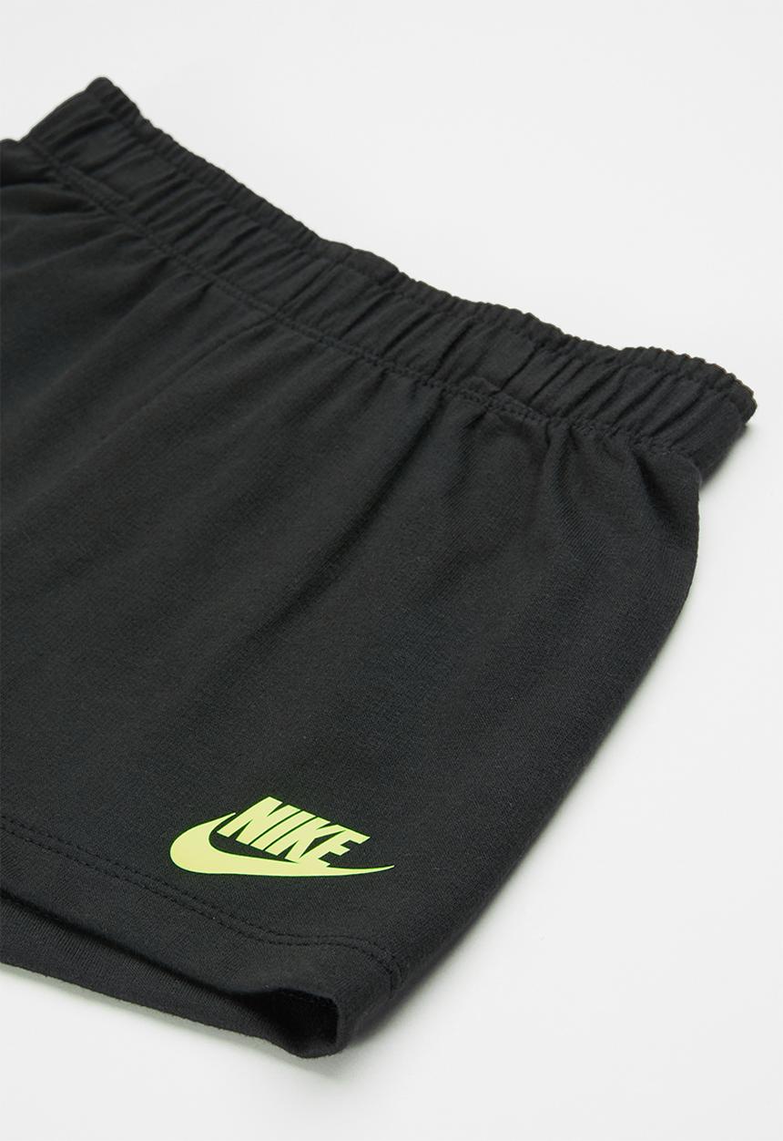 Nike - Nkg boxy tee short set - black & pink