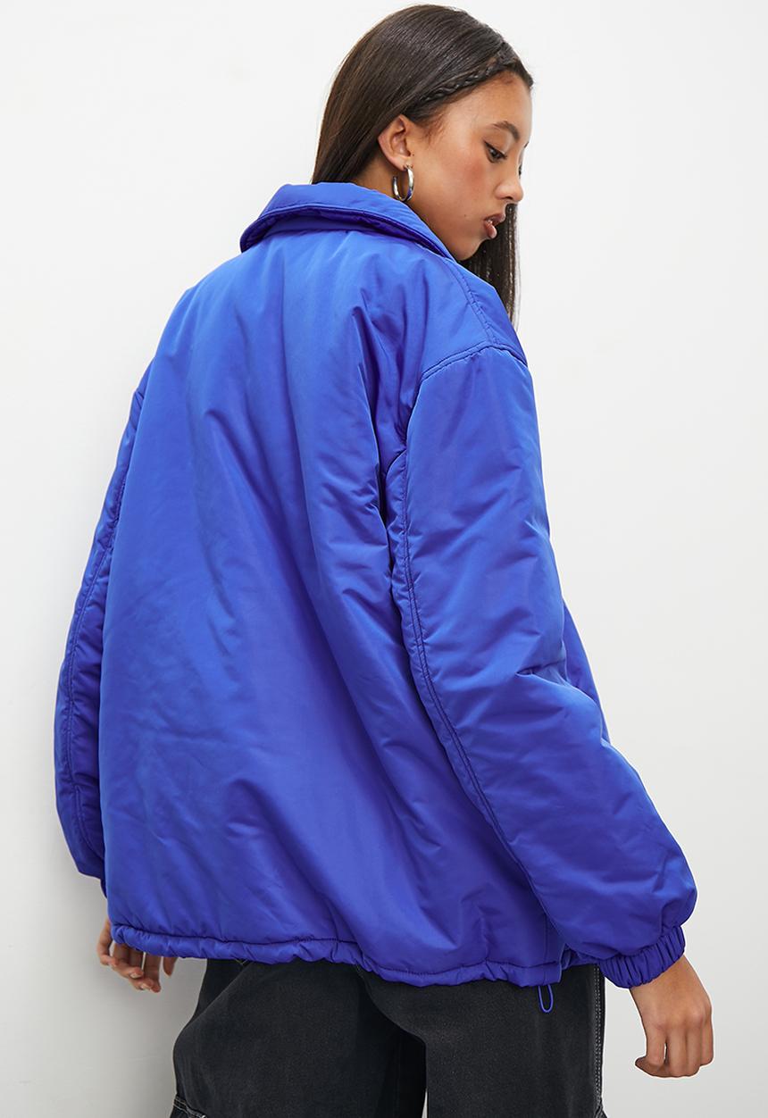 Blake - Oversized wadded puffer - cyan