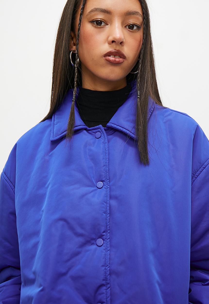 Blake - Oversized wadded puffer - cyan