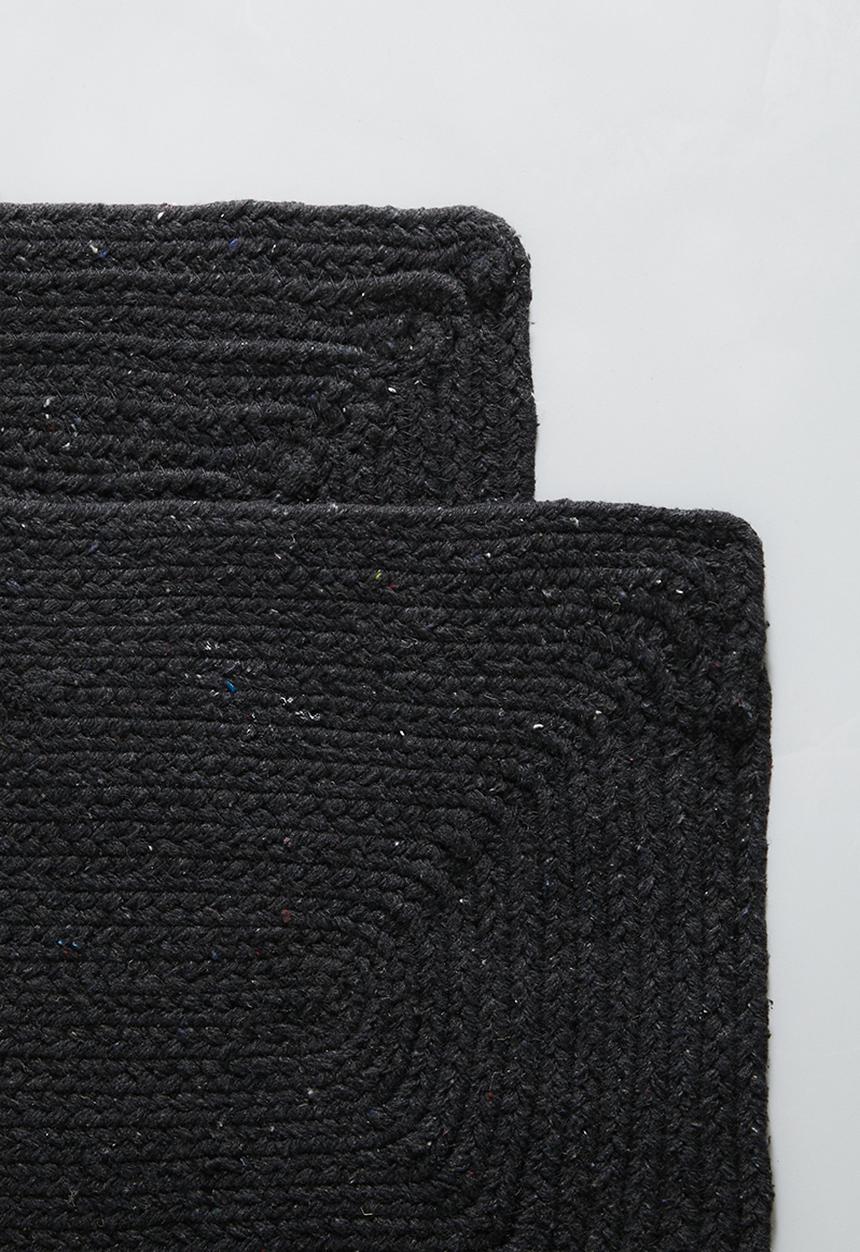 Excellent Houseware - Placemat set of 2 - charcoal