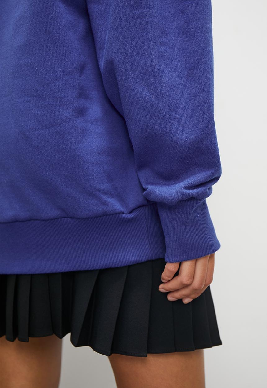 Blake - Graphic slouch hoodie - cobalt