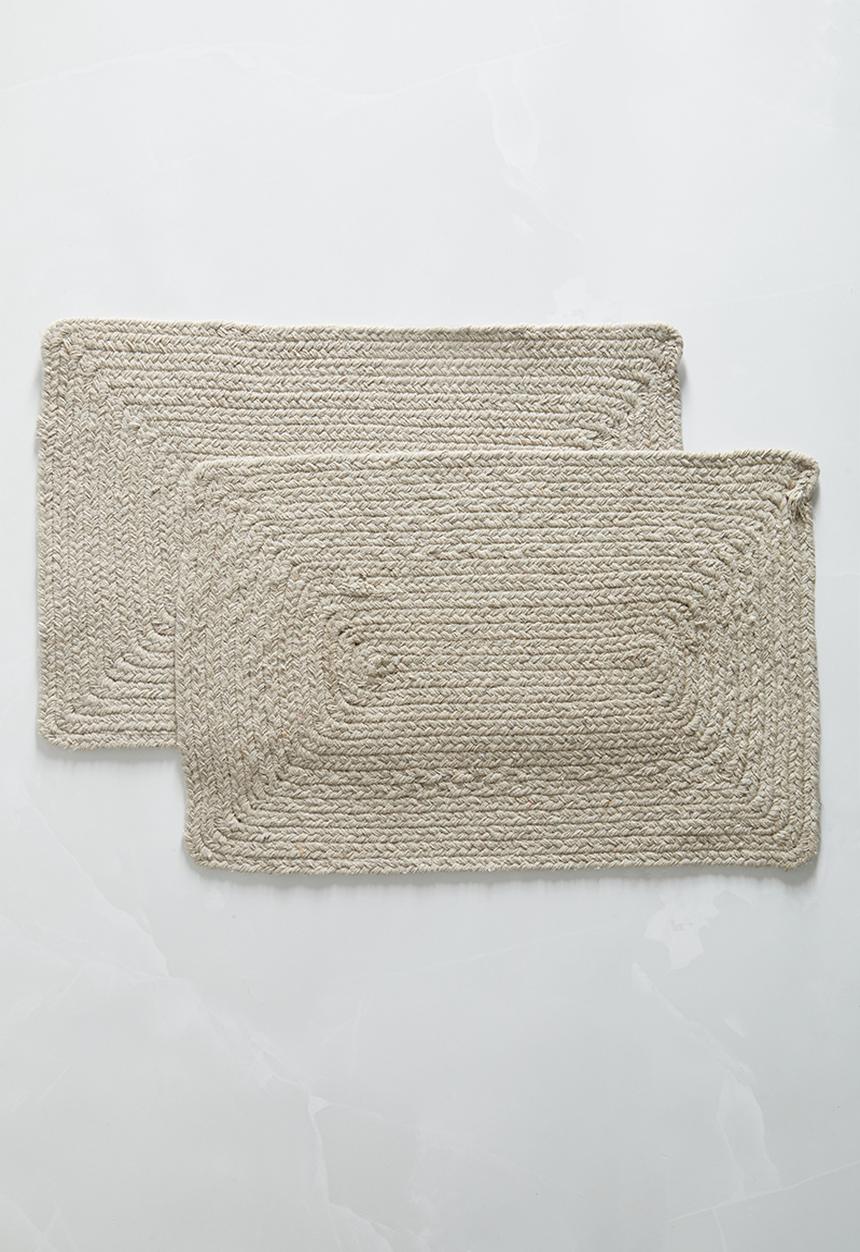 Excellent Houseware - Placemat set of 2 - sand
