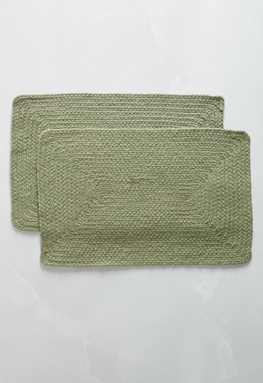 Excellent Houseware - Placemat set of 2 - green