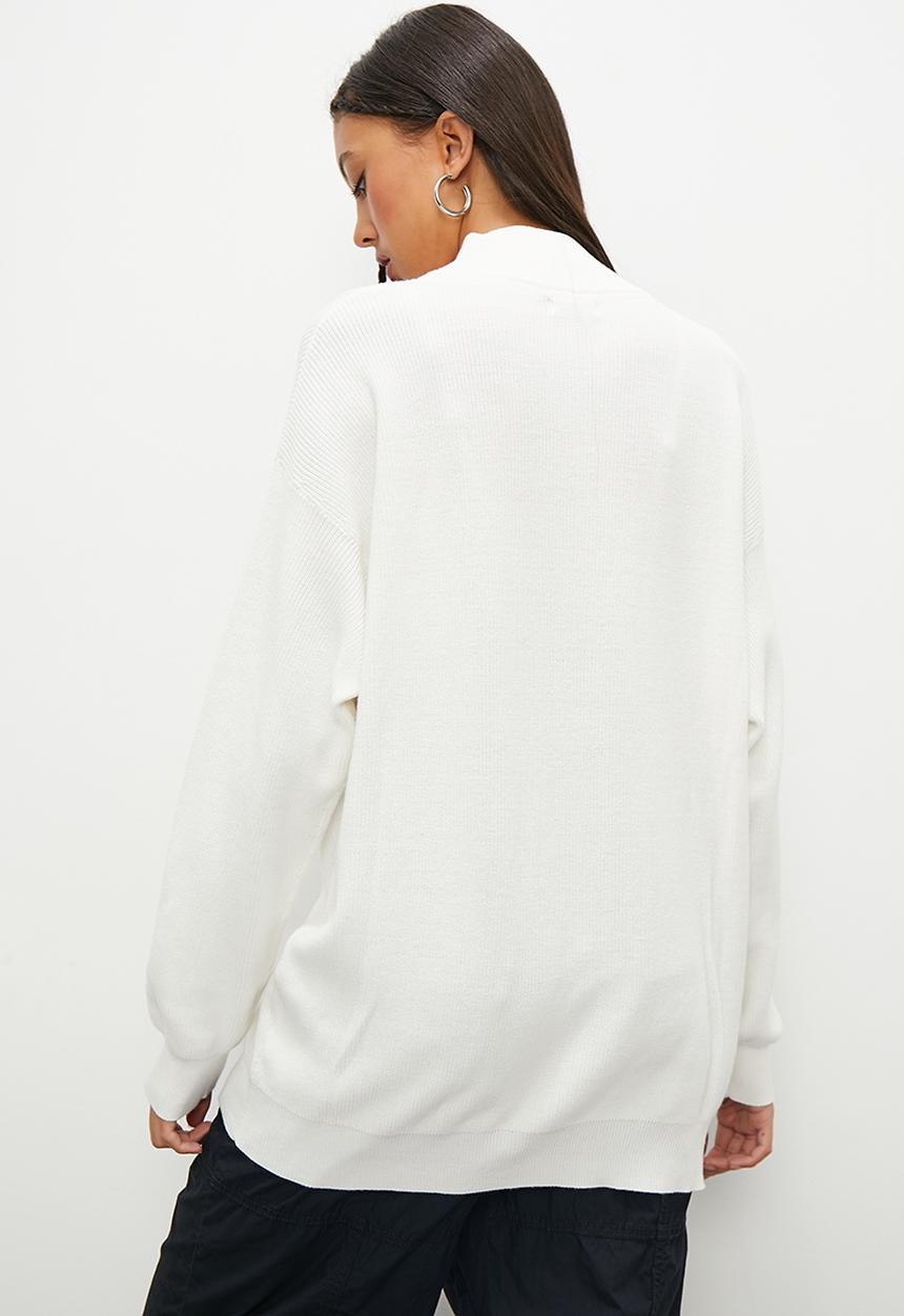 Blake - Quarter zip knitwear - milk