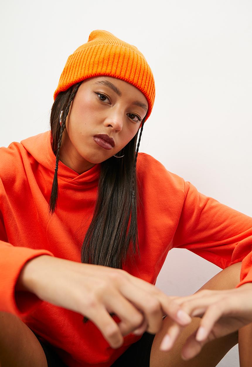 Blake - Crop hoodie - orange