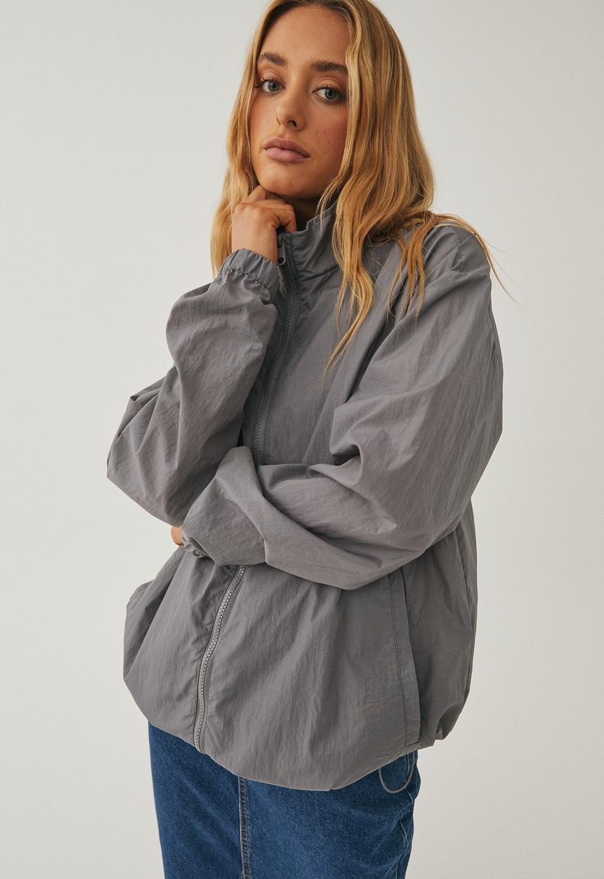 Supré  - Riley parachute jacket - cement grey