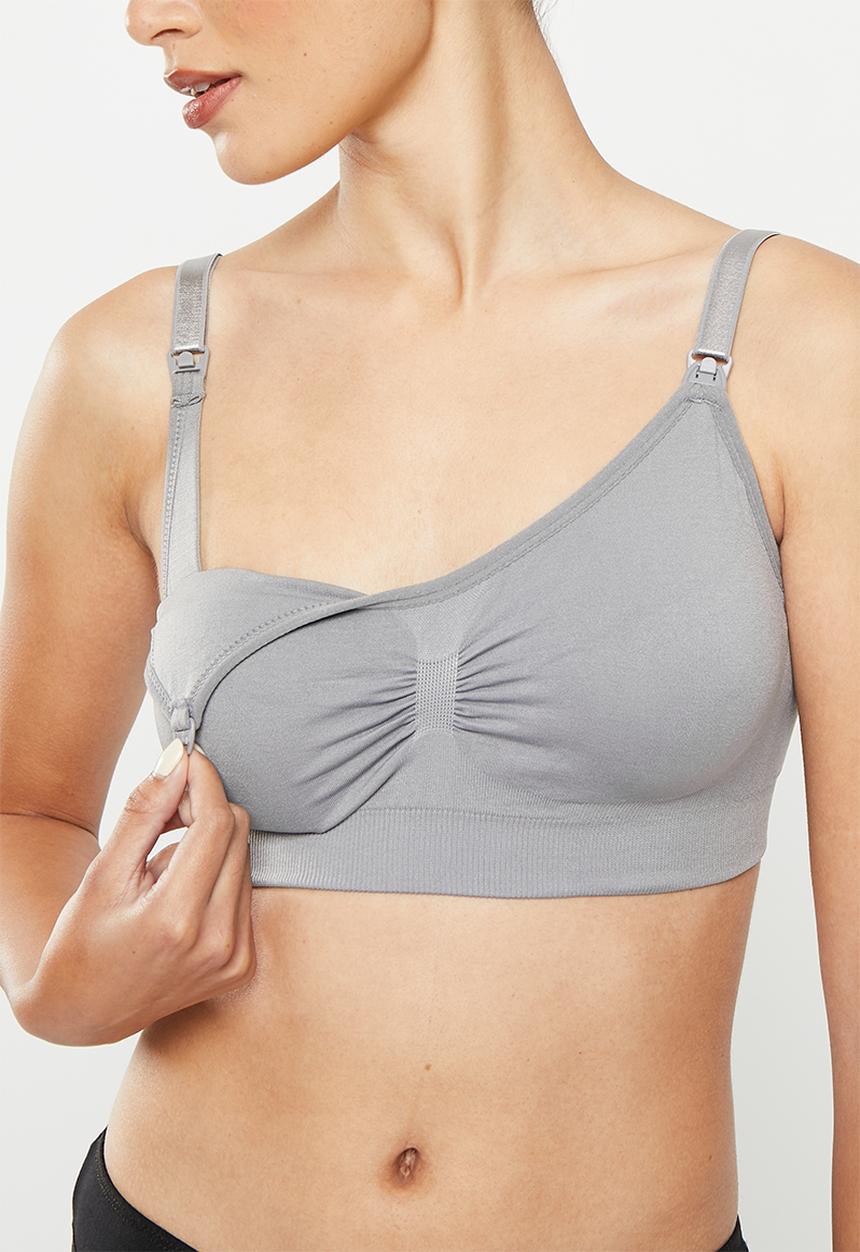 Maternity Mommy - Maternity kirsti nursing seamless superstretch bra - grey 