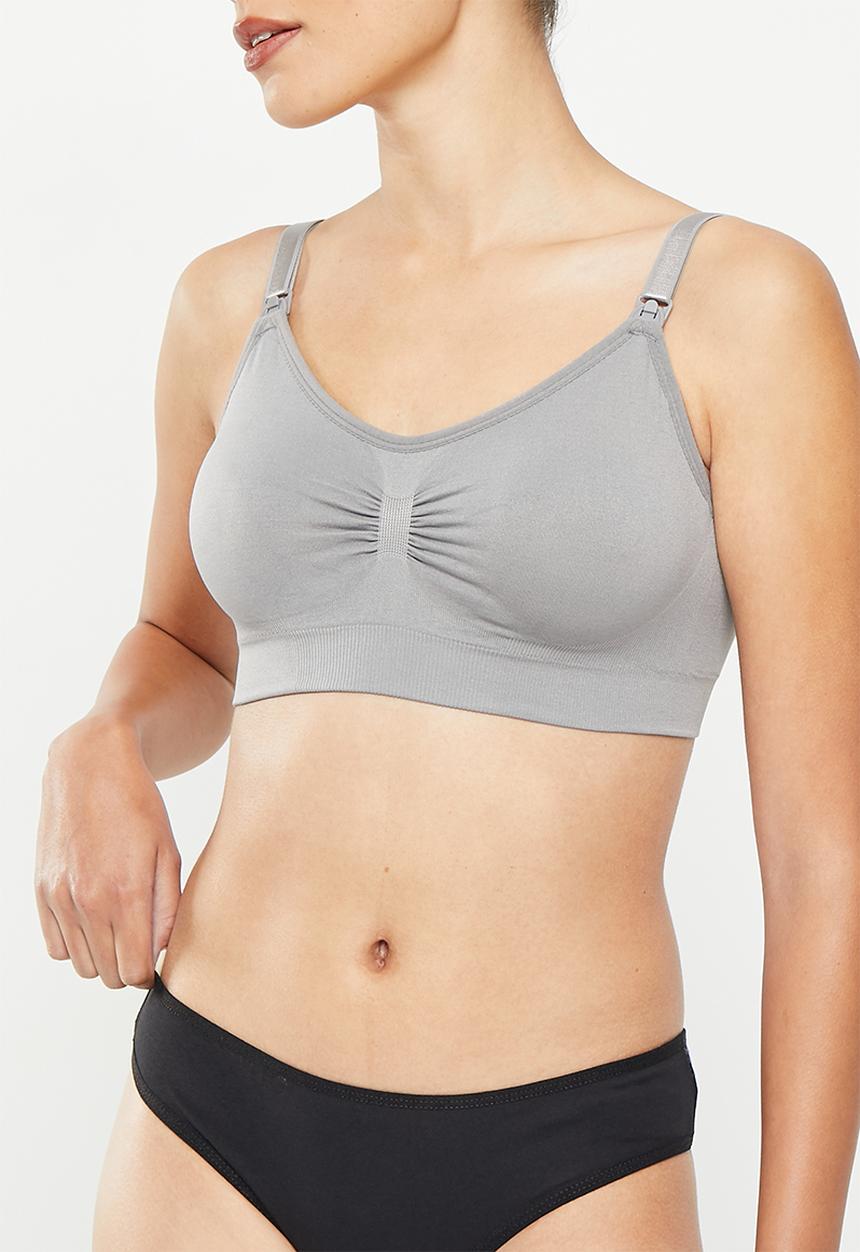 Maternity Mommy - Maternity kirsti nursing seamless superstretch bra - grey 