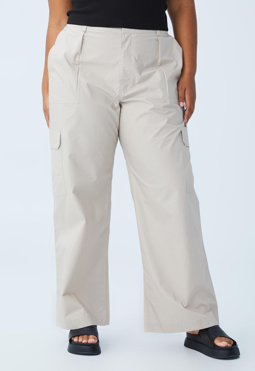 Cotton On - Curve scout cargo pant - washed sand