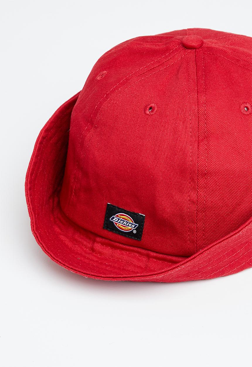 Dickies - Dickies albertville bucket hat domed - red